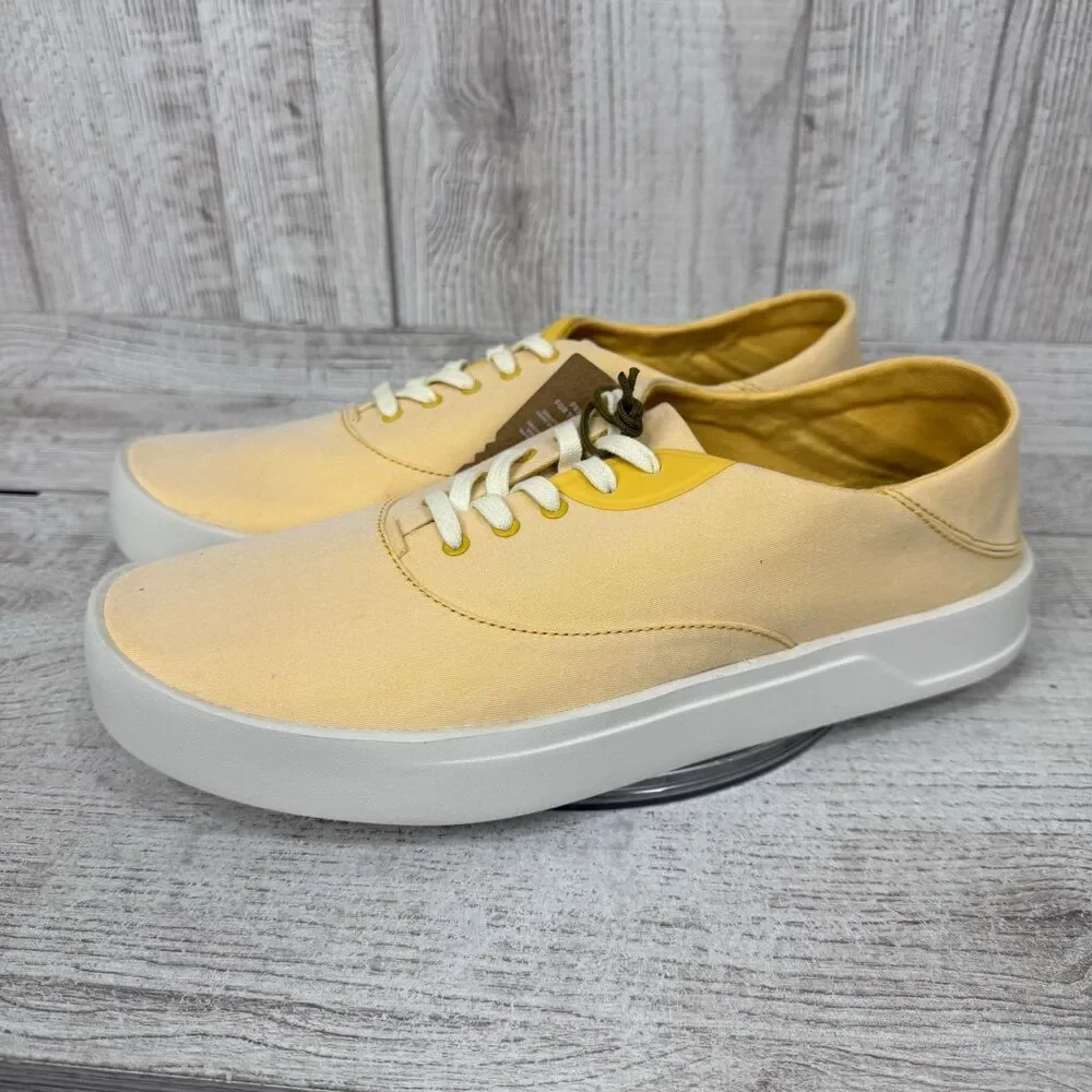 Olukai Tradewind Canvas Casual Shoes Mens Sz 11.5 Solar Glow/orange Sherbet New